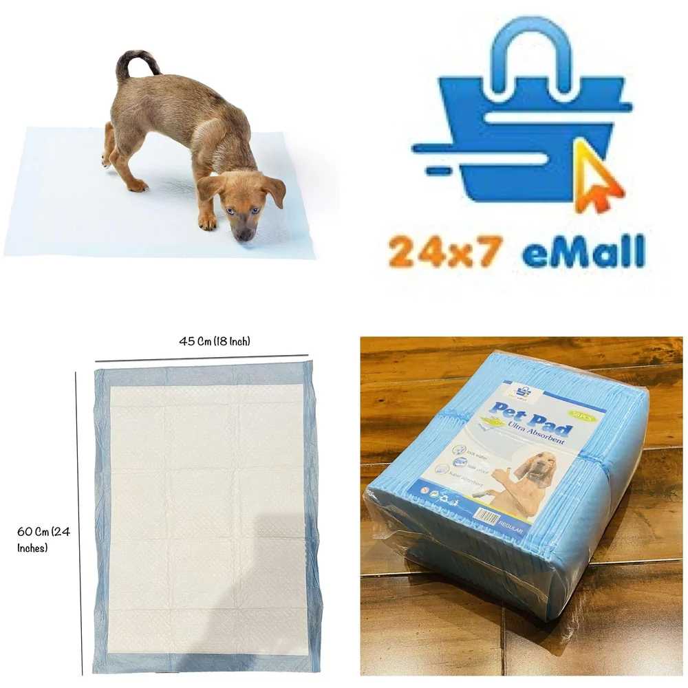 50 Pcs Dog Pee Pads Regular 45 x 60 cm Potty Training Urine Mat