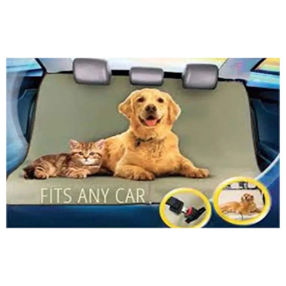 Dog Car Seat Cover, Waterproof & Scratch Proof & Nonslip Back Seat Cover, Dog Travel Hammock with Seat Anchors, Machine Washable, Durable, Universal fits All Cars, Pet Cover 56.7 x 56.7 inches