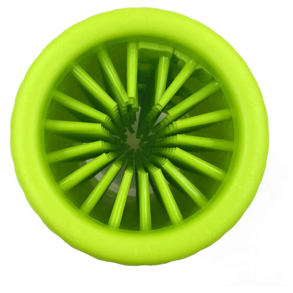 Portable Pet Paw Cleaner/Washer, Durable Cleaning Cup with Silicone Bristles, Quickly Scrub and Wash Muddy Dirty Paws and Feet, Small to Medium Large Dog Breeds