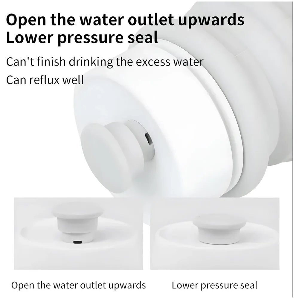pet Water Bottle Foldable Portable for Dogs Water Dispenser with Feeding and Drinking Lightweight for Travel and Walking, Collapsible, 30cm x 12cm