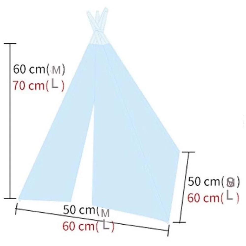 Pet Tent House Canopy 60 x 50 cm Cotton Canvas with Cushion Bed