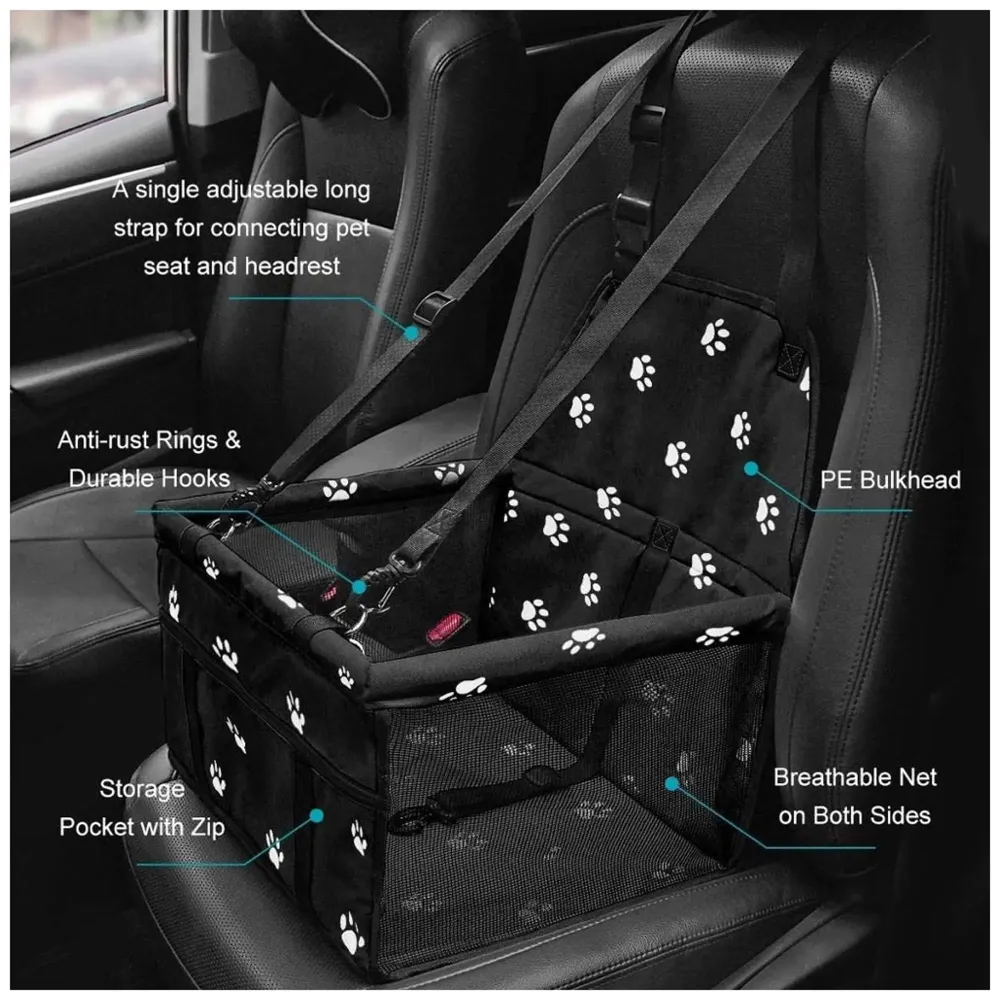 Pet Travel Carrier Pet Case for Small Pets Pet Carrier Foldable Car Seat for Pet Outdoor Pet Mat -17 in x 12 in x 16 in