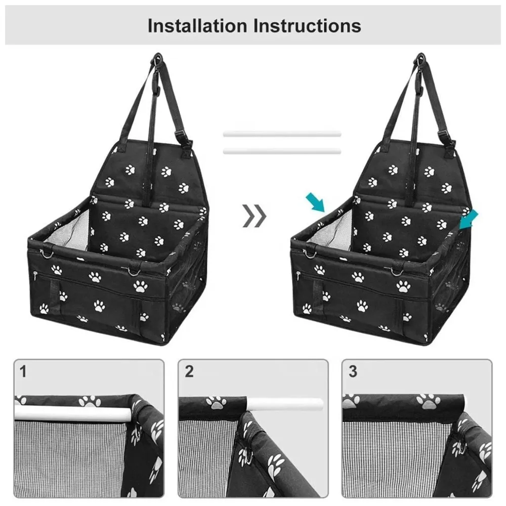 Pet Travel Carrier Pet Case for Small Pets Pet Carrier Foldable Car Seat for Pet Outdoor Pet Mat -17 in x 12 in x 16 in
