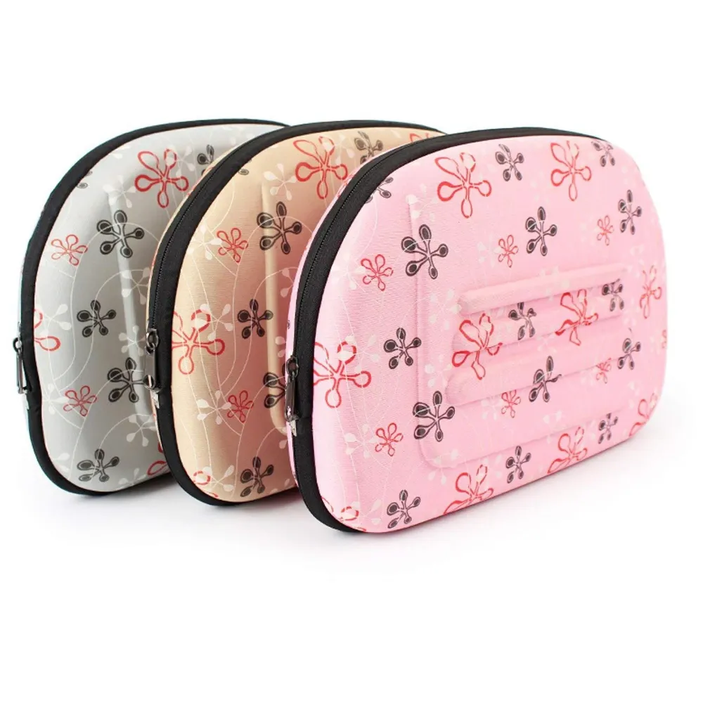 Pet Carrier, Hard Cover Portable Tote Soft Breathable Comfort Transport Shoulder Bag for Small cat Dog – 42 x 26 x 32cm (Beige)