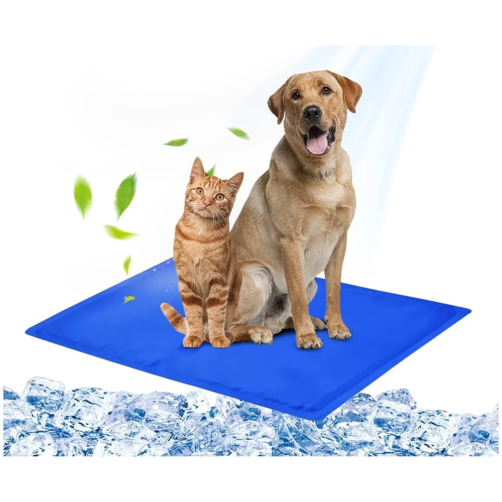 Dog Cooling Mat 90 x 50 cm Pressure Activated Self Cooling Gel
