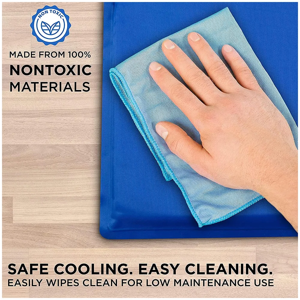Dog Cooling Mat 90 x 50 cm Pressure Activated Self Cooling Gel