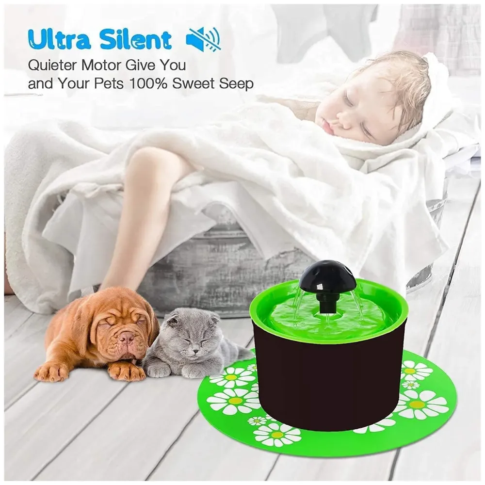 Cat Pet Fountain with FilterUltra Quiet Cat Drinking Fountain with Filter, Automatic Pet Water Fountain for Cats and Small Dogs