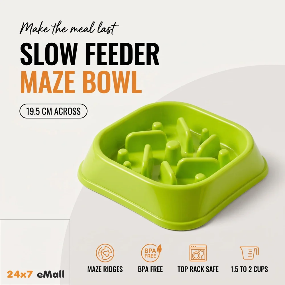 Slow Feeding Bowl for Dogs Dog Food Bowl, Cat Food for Digestion and Chewing Properly