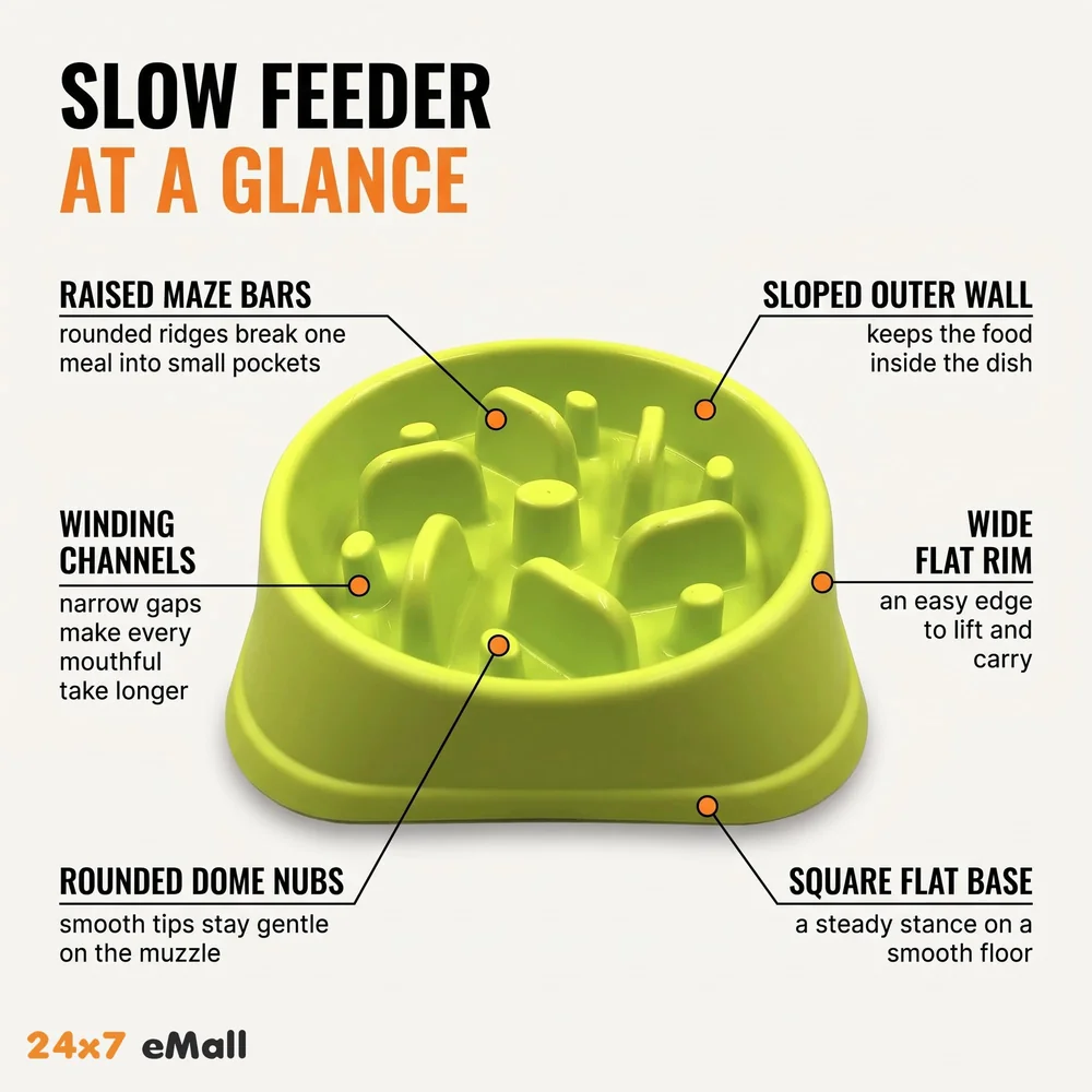 Slow Feeding Bowl for Dogs Dog Food Bowl, Cat Food for Digestion and Chewing Properly