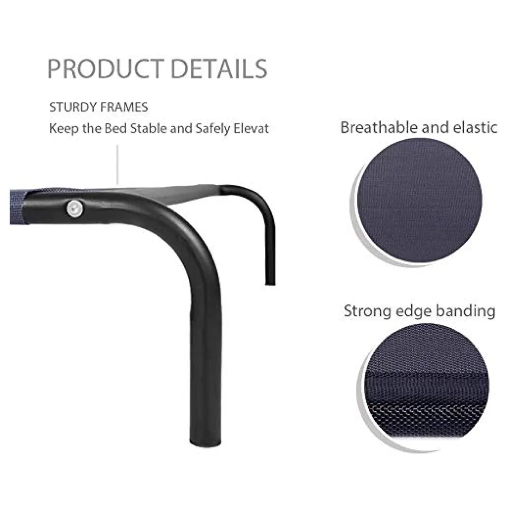 Elevated Dog Bed, Portable Raised Pet Cot, Sturdy & Breathable Mat, Durable Mesh Fabric, No-Slip Feet, Indoor or Outdoor Use. (Medium (36 x 24 Inch)) - Premium