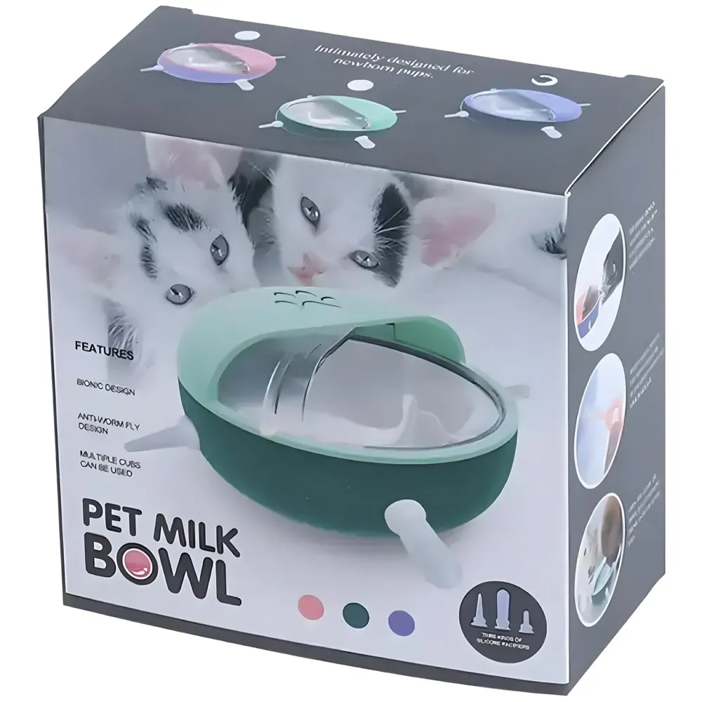 Polyvinyl Chloride Puppy Dog Cat Kittens Feeders Milk Bowl Nursing Station Nipple Feeder For Multiple Puppies Puppy Feeders For Small Dog Cat Animals 5 Pacifiers,?11 cm,H_3 cm,W_5 cm