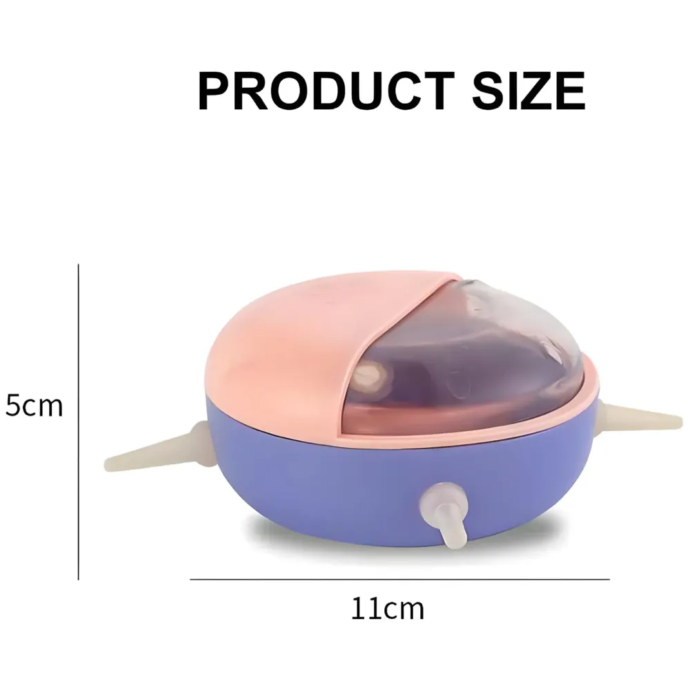 Polyvinyl Chloride Puppy Dog Cat Kittens Feeders Milk Bowl Nursing Station Nipple Feeder For Multiple Puppies Puppy Feeders For Small Dog Cat Animals 5 Pacifiers,?11 cm,H_3 cm,W_5 cm