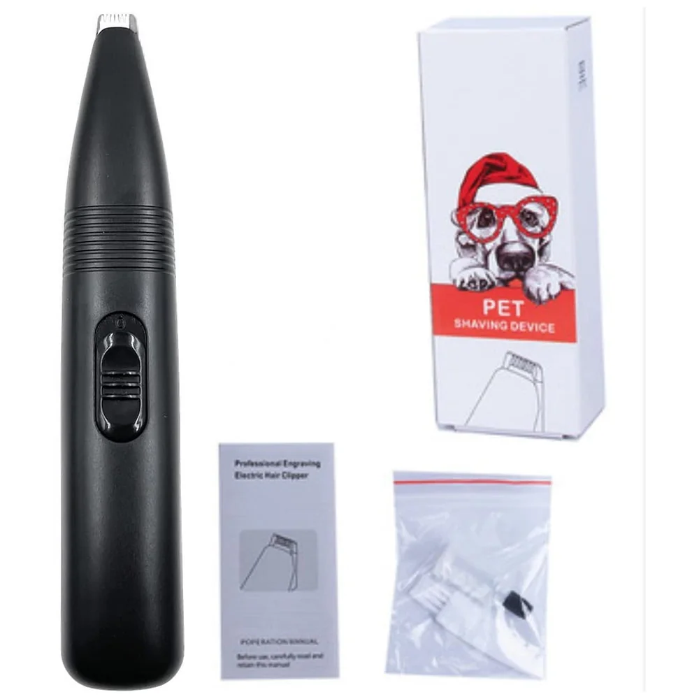 Pet Paw Shaver Trimmer Fine Hair Inside Paws Precise Cut Black