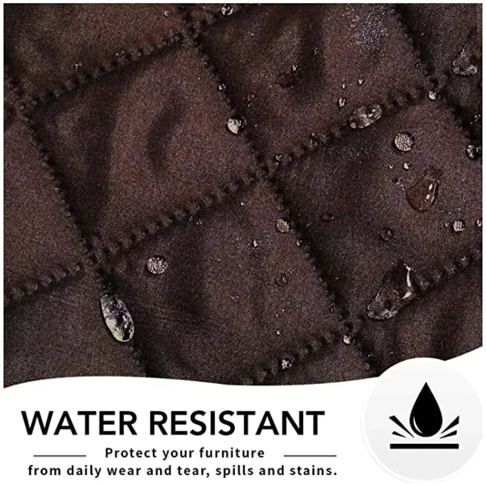 Waterproof Quilted Pet Sofa Cover Anti Slip 180 x 196 cm Brown