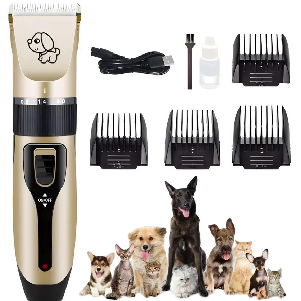 Professional Automatic Rechargeable Unisex Pet Hair Trimmer For Dogs And Cats (Trimmer), Battery Powered, Multicolor