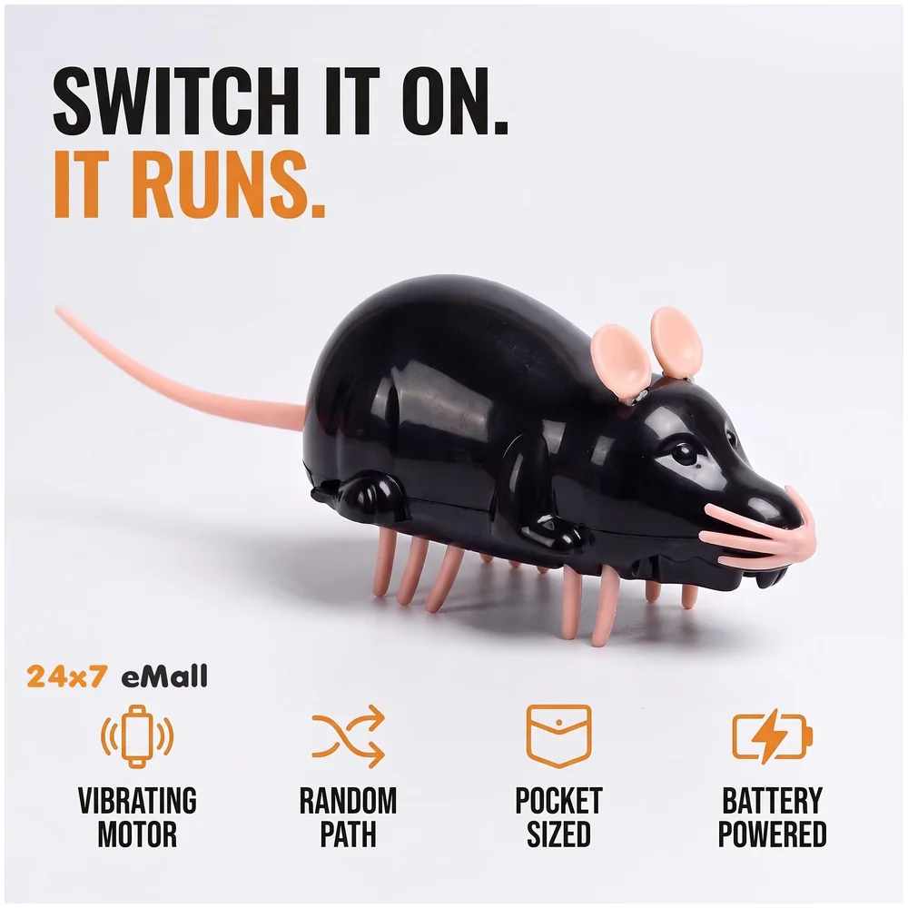 Automatic Vibrating Mouse Cat Teaser Toy Small Size for Kittens