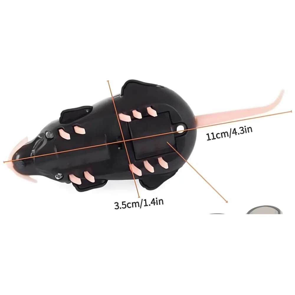Automatic Vibrating Mouse Cat Teaser Toy Small Size for Kittens