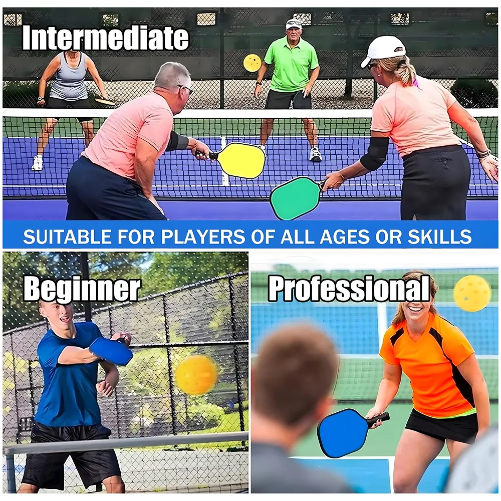 6 Pcs Pickleball Balls 40 Holes 9 cm Standard Diameter Indoor