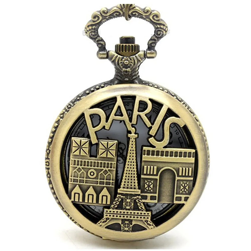 Classic Vintage Retro Antique Paris Chain Pocket Watch/Pocket Watch 4.5 cms Diameter
