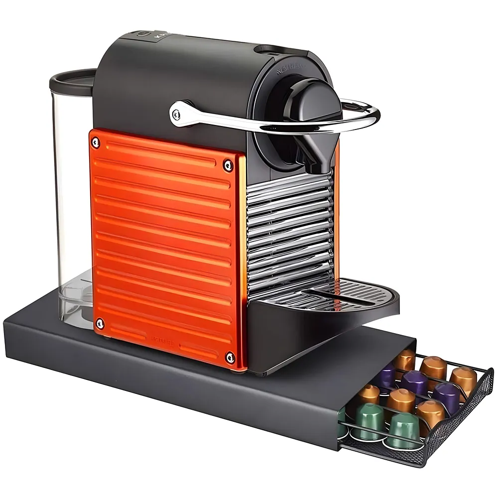 Coffee Capsule Holder 40 Pods For Nespresso Black 37 x 17 x 5 cm