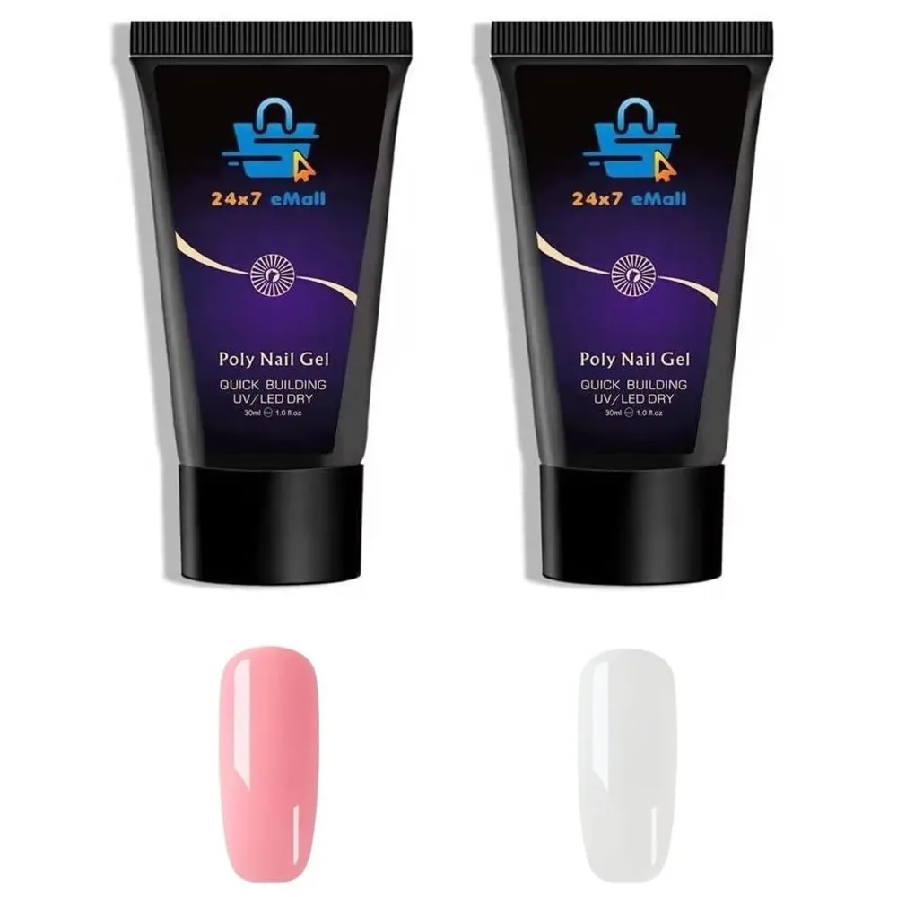 Poly Nail Gel Nail UV Gel 2 Pcs 30 ML Each Nail Art Uv Nail Gel Acrylic Nail Extention