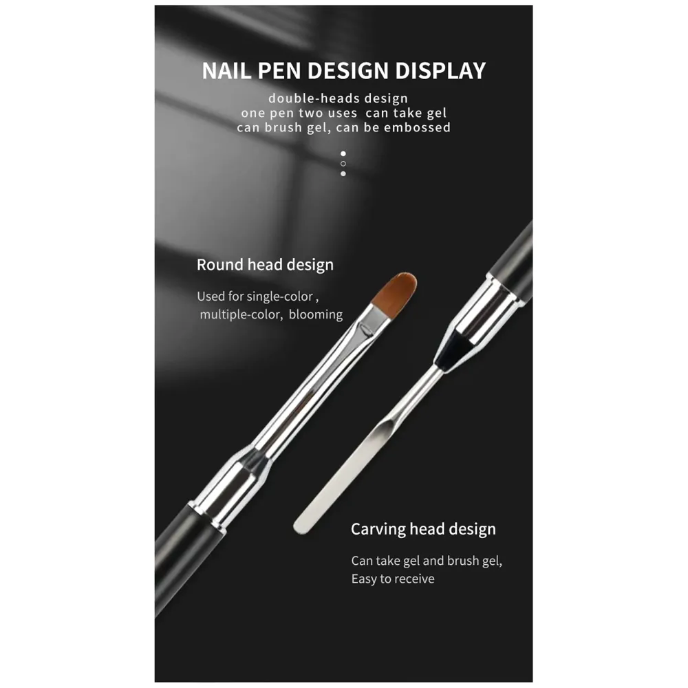 Acrylic Gel Poly Nail Gel Nail Gel Extension Set with Nail Buffer, Spatula and 100Pcs Nails