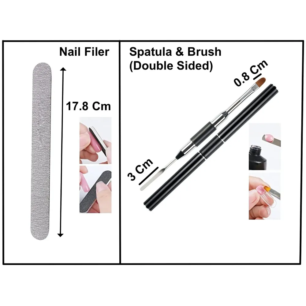 Acrylic Gel Poly Nail Gel Nail Gel Extension Set 2 Pc (30 ml Each)