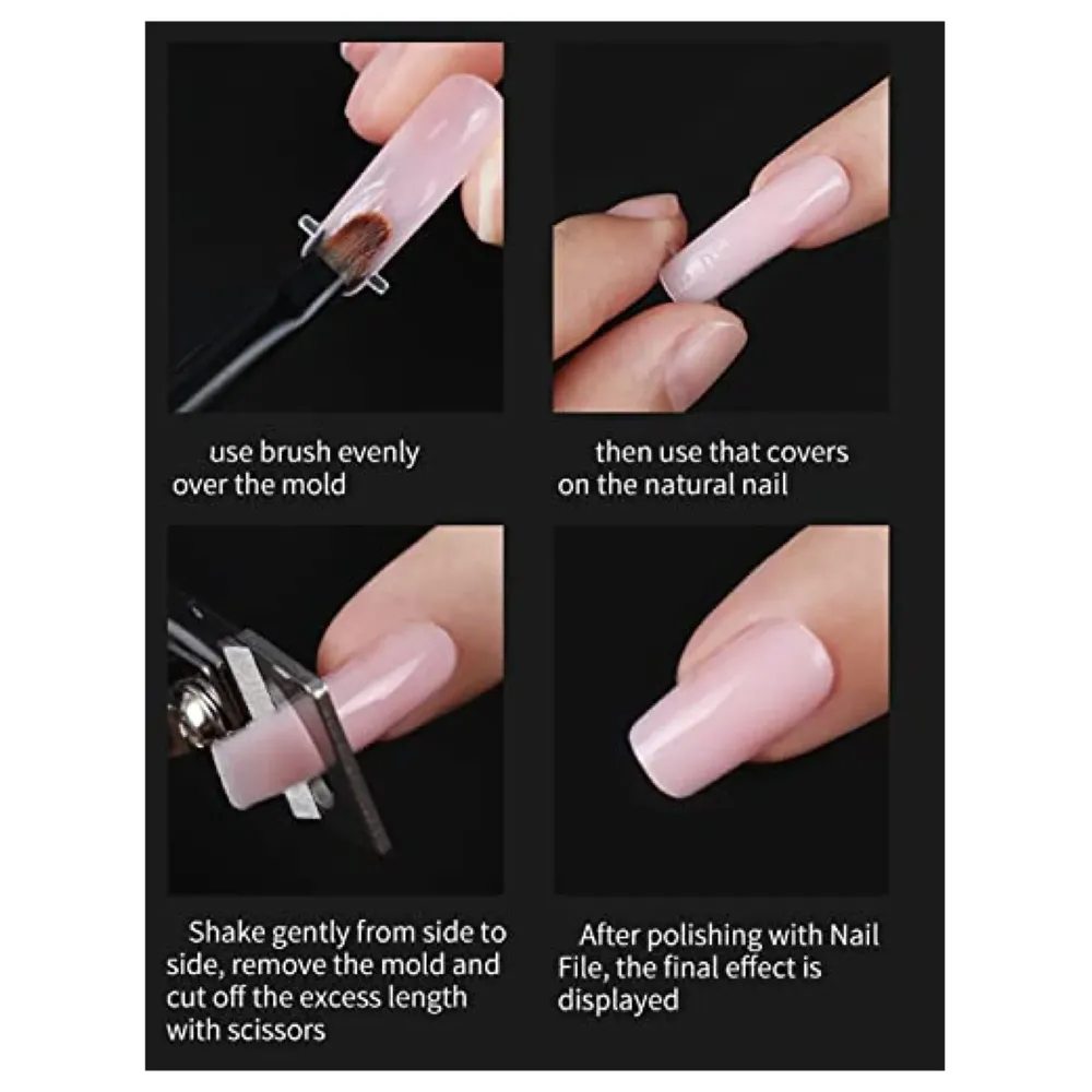 Acrylic Gel Poly Nail Gel Nail Gel Extension Set 2 Pc (30 ml Each)