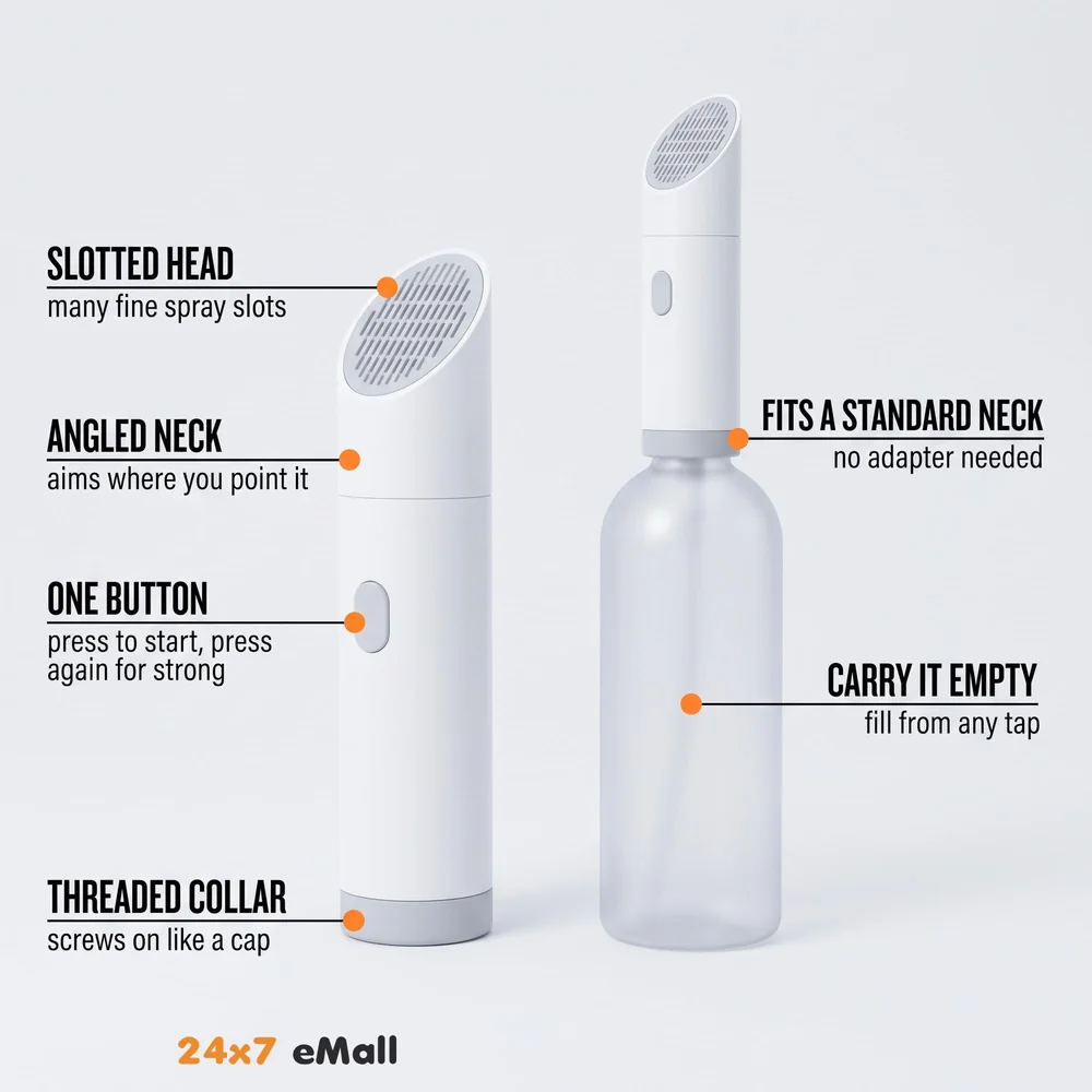 Portable Jet Spray for Travel, High Pressure Electric Sprayer Toilet Handheld Bidet on the Go for Hygiene Cleaning Commode Shower Bottle Foreign Travellers Health Faucet