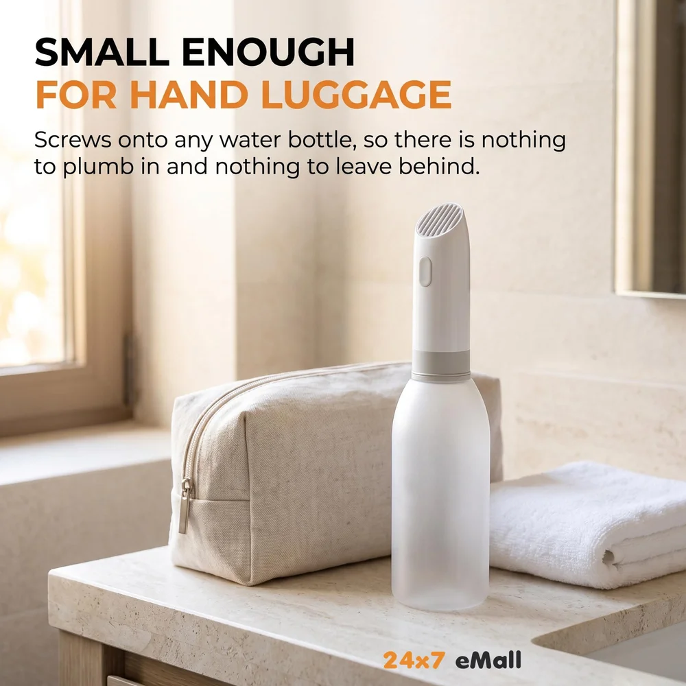 Portable Jet Spray for Travel, High Pressure Electric Sprayer Toilet Handheld Bidet on the Go for Hygiene Cleaning Commode Shower Bottle Foreign Travellers Health Faucet
