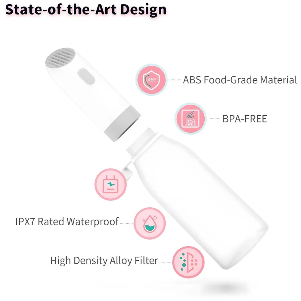 Portable Jet Spray for Travel, High Pressure Electric Sprayer Toilet Handheld Bidet on the Go for Hygiene Cleaning Commode Shower Bottle Foreign Travellers Health Faucet