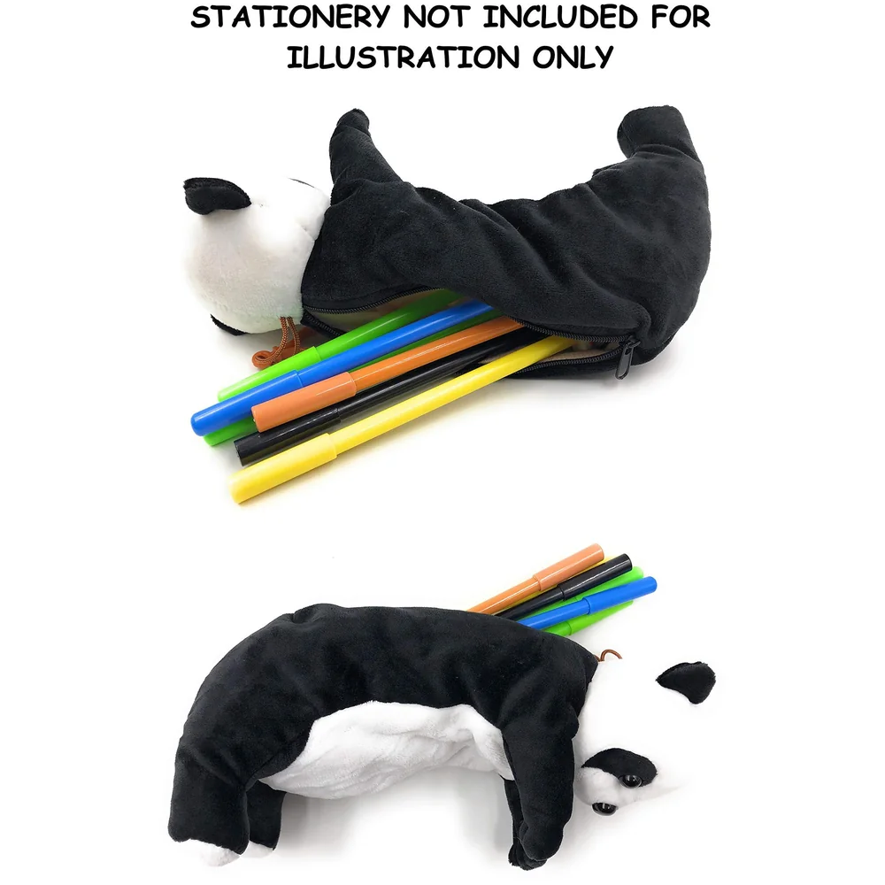 Panda Pencil Pouch 3D Soft Toy Box for Children Kids School Bag