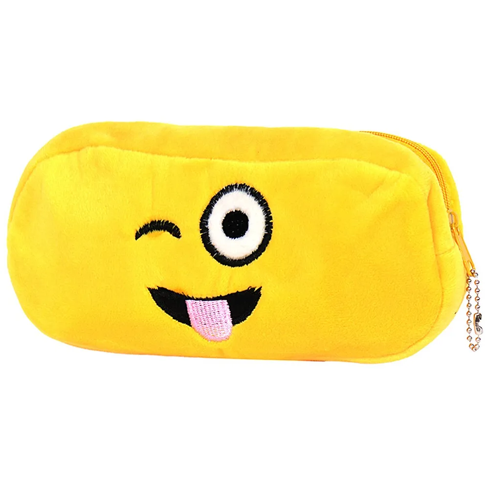 Emoji Tongue Pouch Carrier Bag Case Zip Storage for Stationery