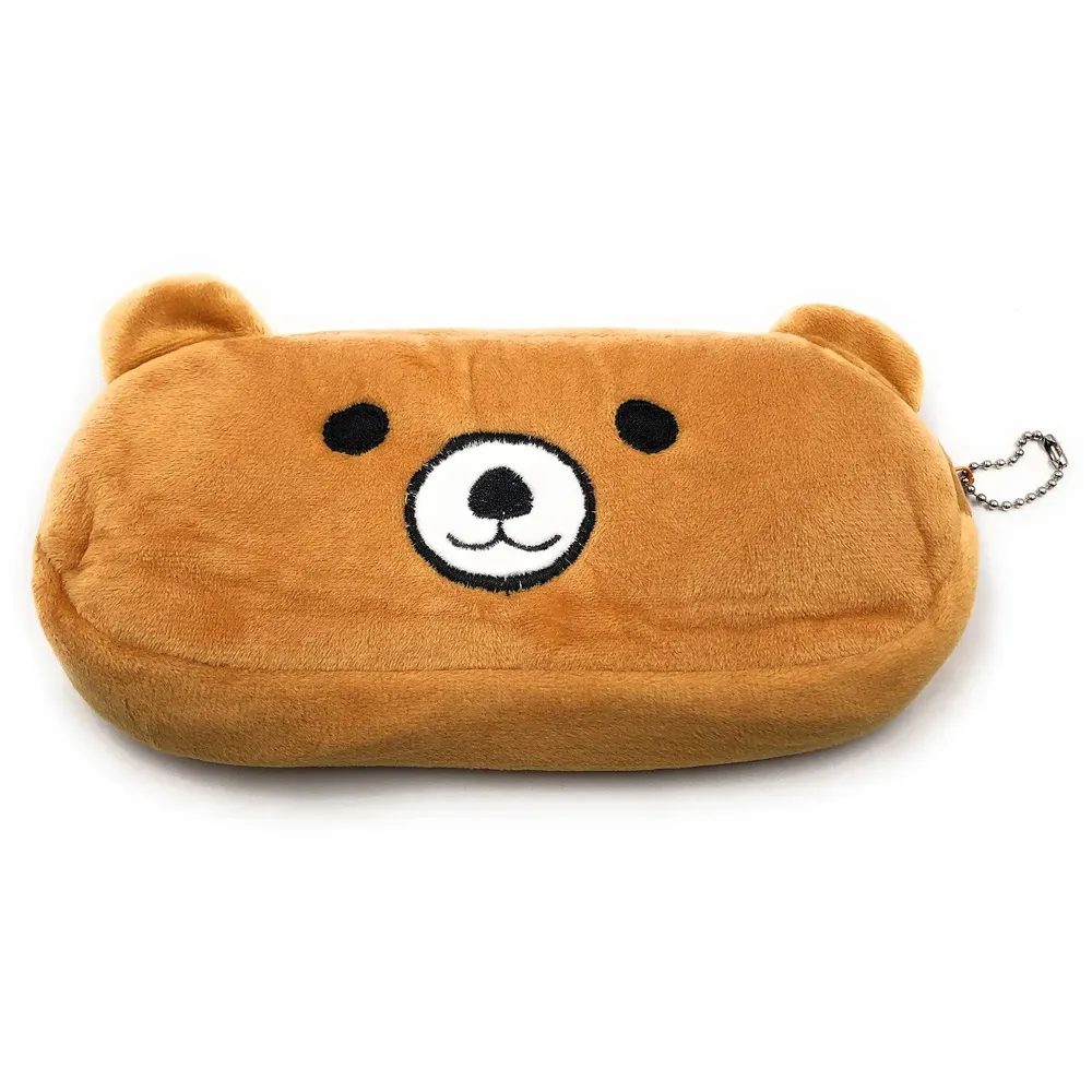 Emoji Pencil Pouch Soft Toys for Children, Kids Favorite Pencil Box (Bear)