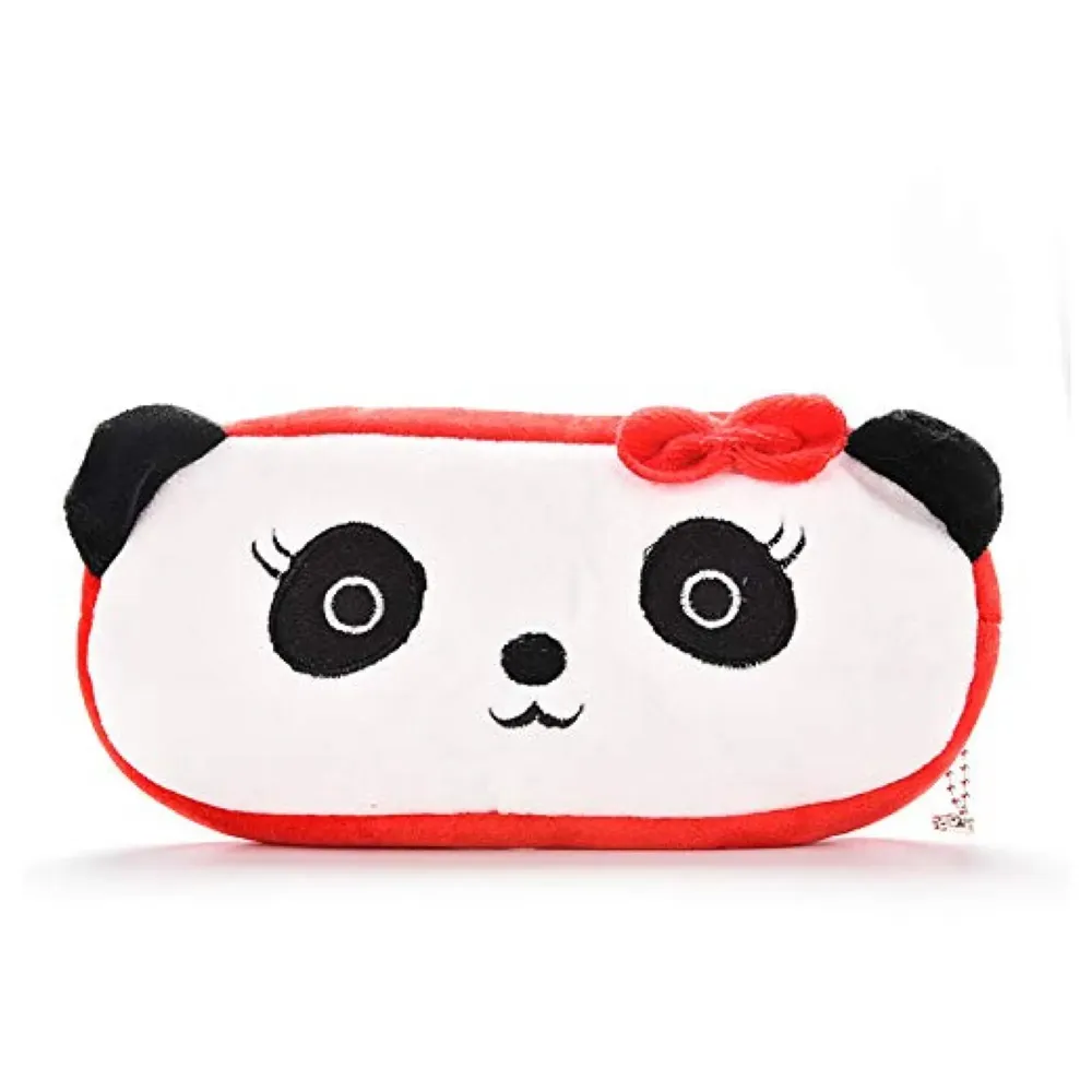 Lady Panda Animal Pencil Pouch Soft Toys for Children, Kids Favorite Pencil Box (Lady Panda)