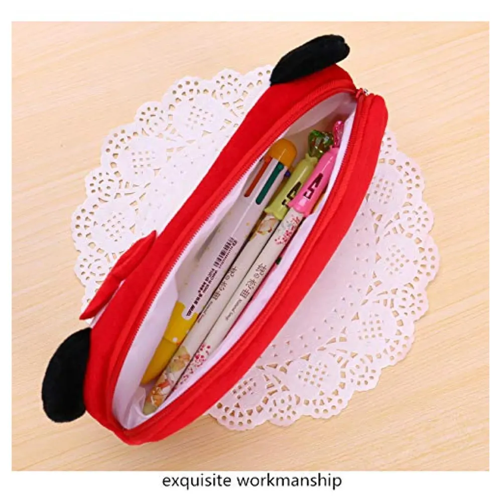 Lady Panda Animal Pencil Pouch Soft Toys for Children, Kids Favorite Pencil Box (Lady Panda)