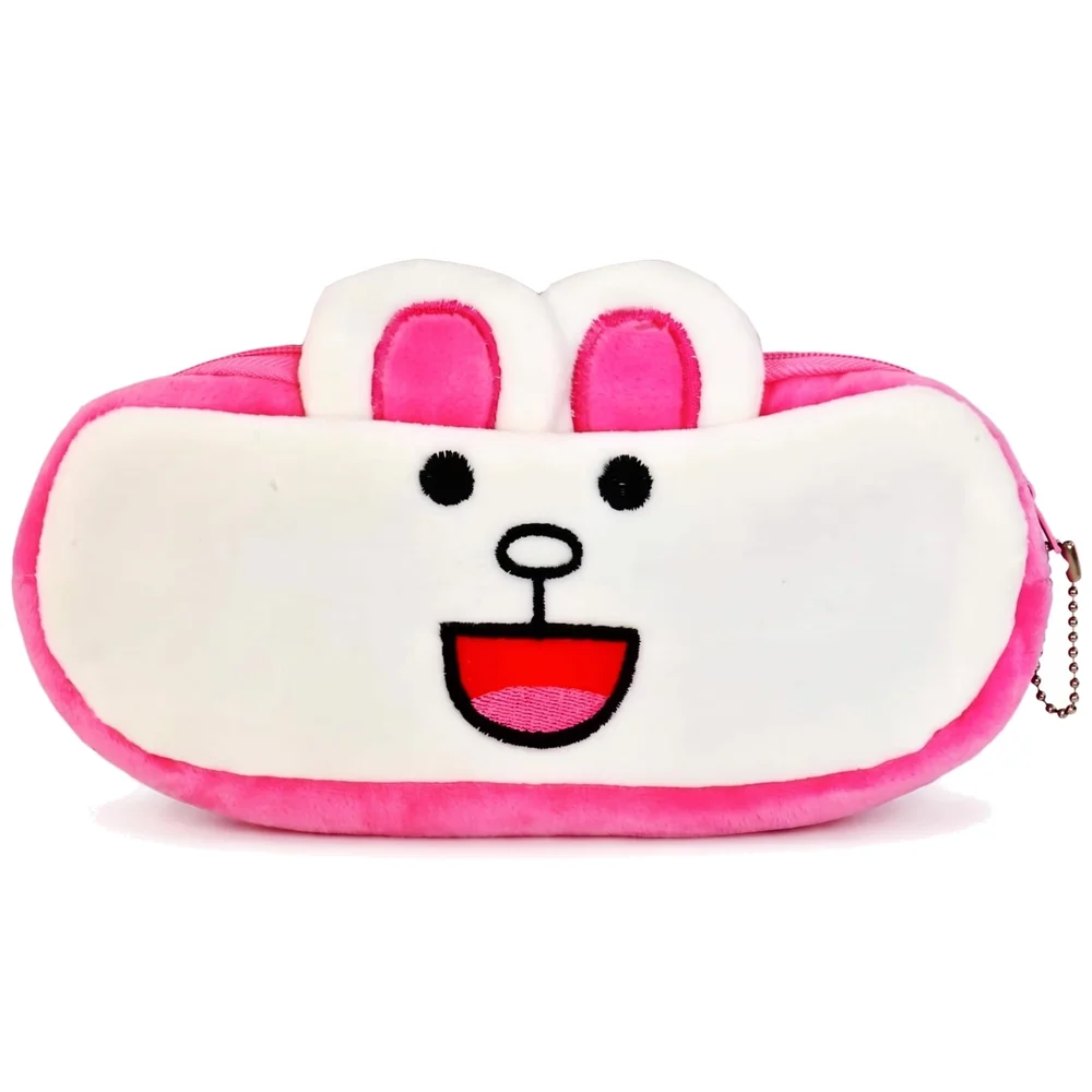 Bunny Rabbit Animal Pencil Pouch Soft Toys for Children, Kids Favorite Pencil Box (Bunny)