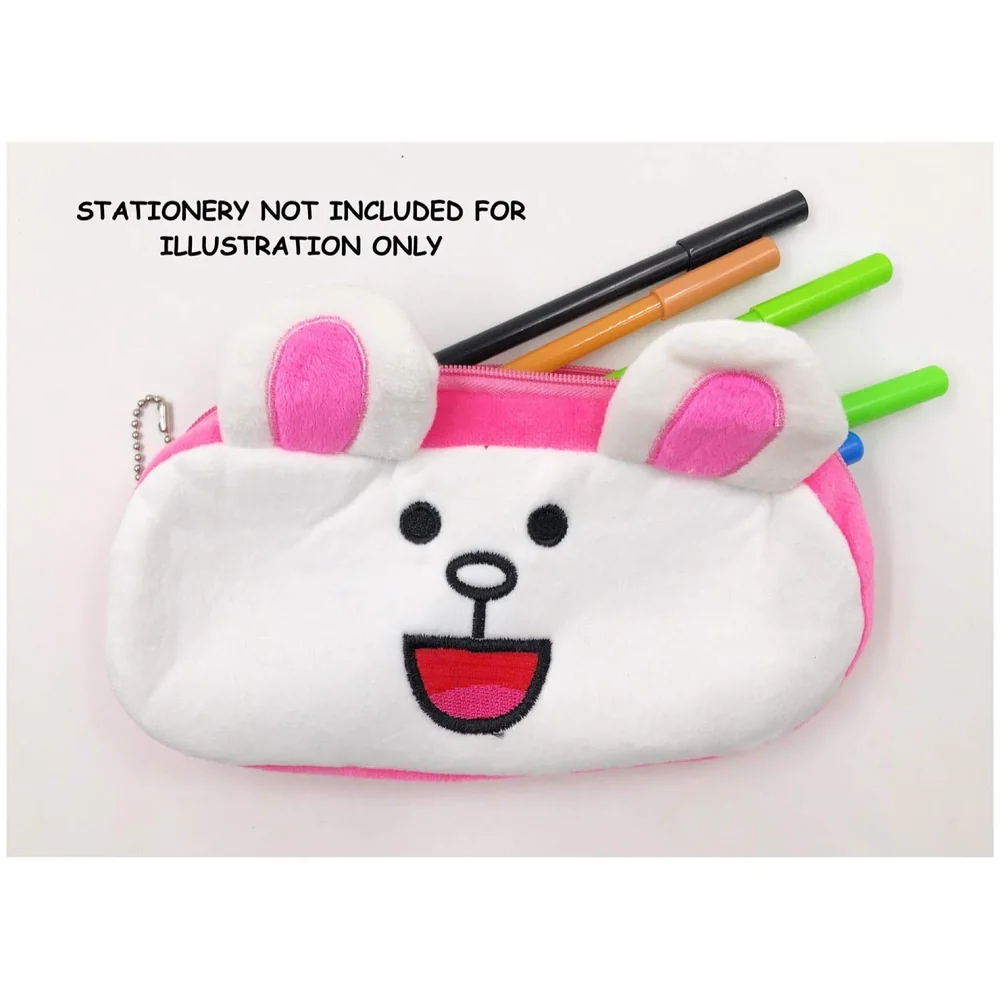 Bunny Rabbit Animal Pencil Pouch Soft Toys for Children, Kids Favorite Pencil Box (Bunny)