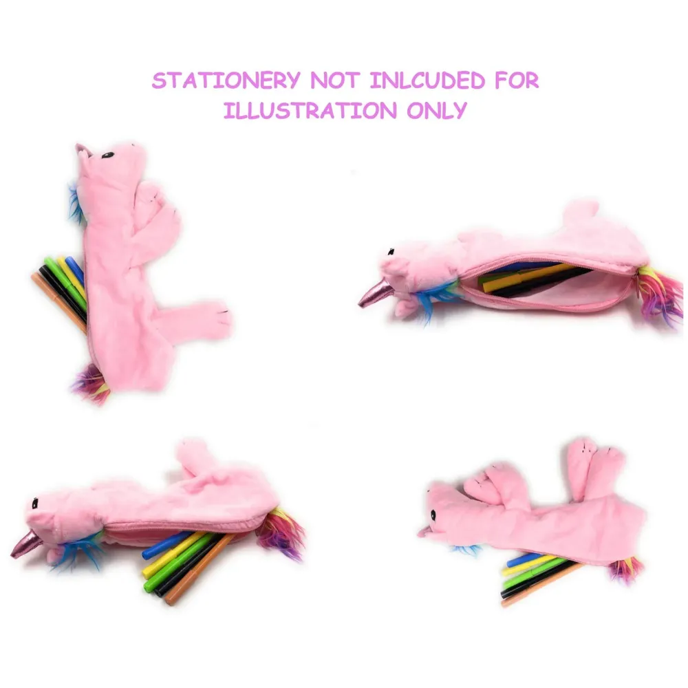 Unicorn Pencil Pouch Soft Toys for Children, Kids Favorite Pencil Box (3D Unicorn)
