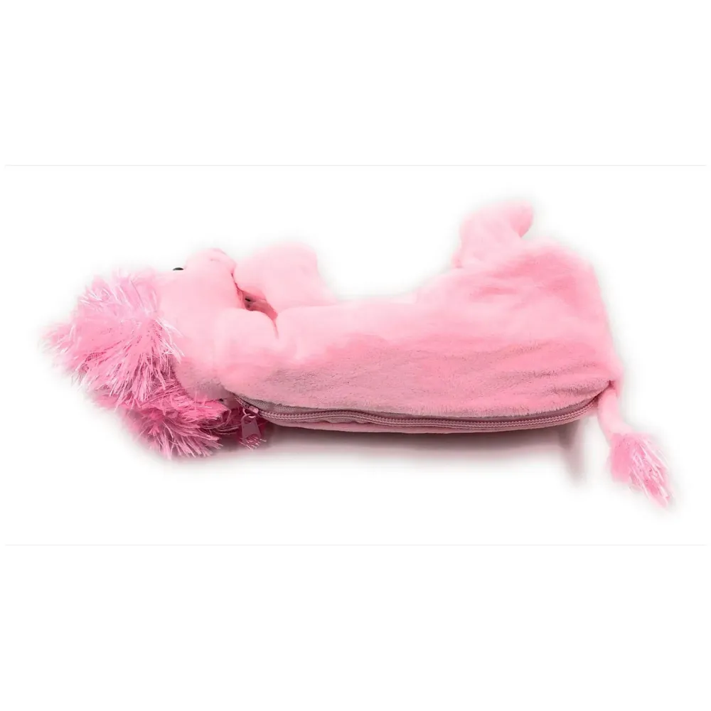 Pink Dog Pencil Pouch Soft Toys for Children, Kids Favorite Pencil Box (3D Pink Dog)