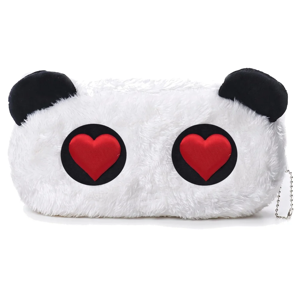 Panda Heart Pencil Pouch Soft Toys for Children, Kids Favourite Pencil Box