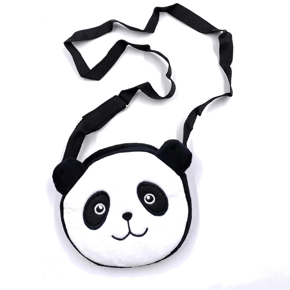 Emoji Pencil Pouch Soft Toys for Children, Kids Favorite Pencil Box (Panda Round)