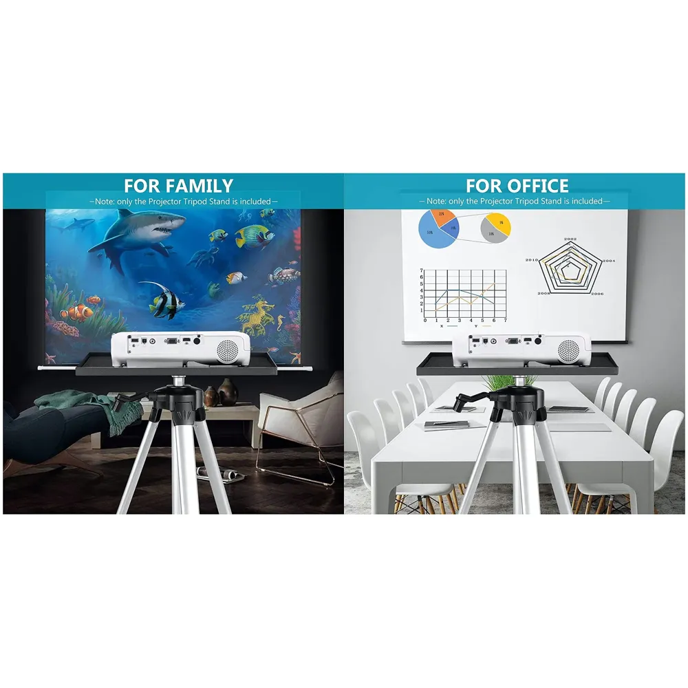Projector Stand Height Adjustable Aluminium Projector Table and Floor Stand for Projector