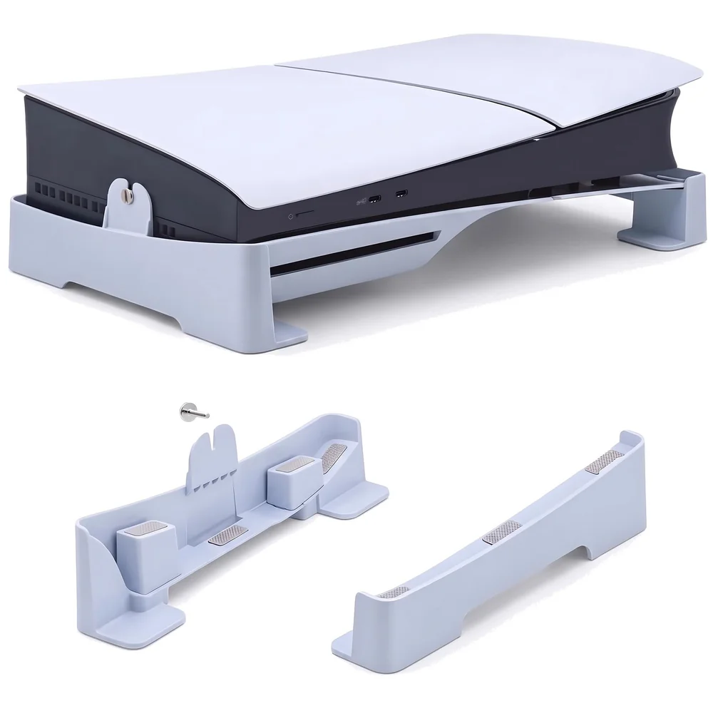 Horizontal Stand for PS5 Slim and Pro PVC Screw In Mount