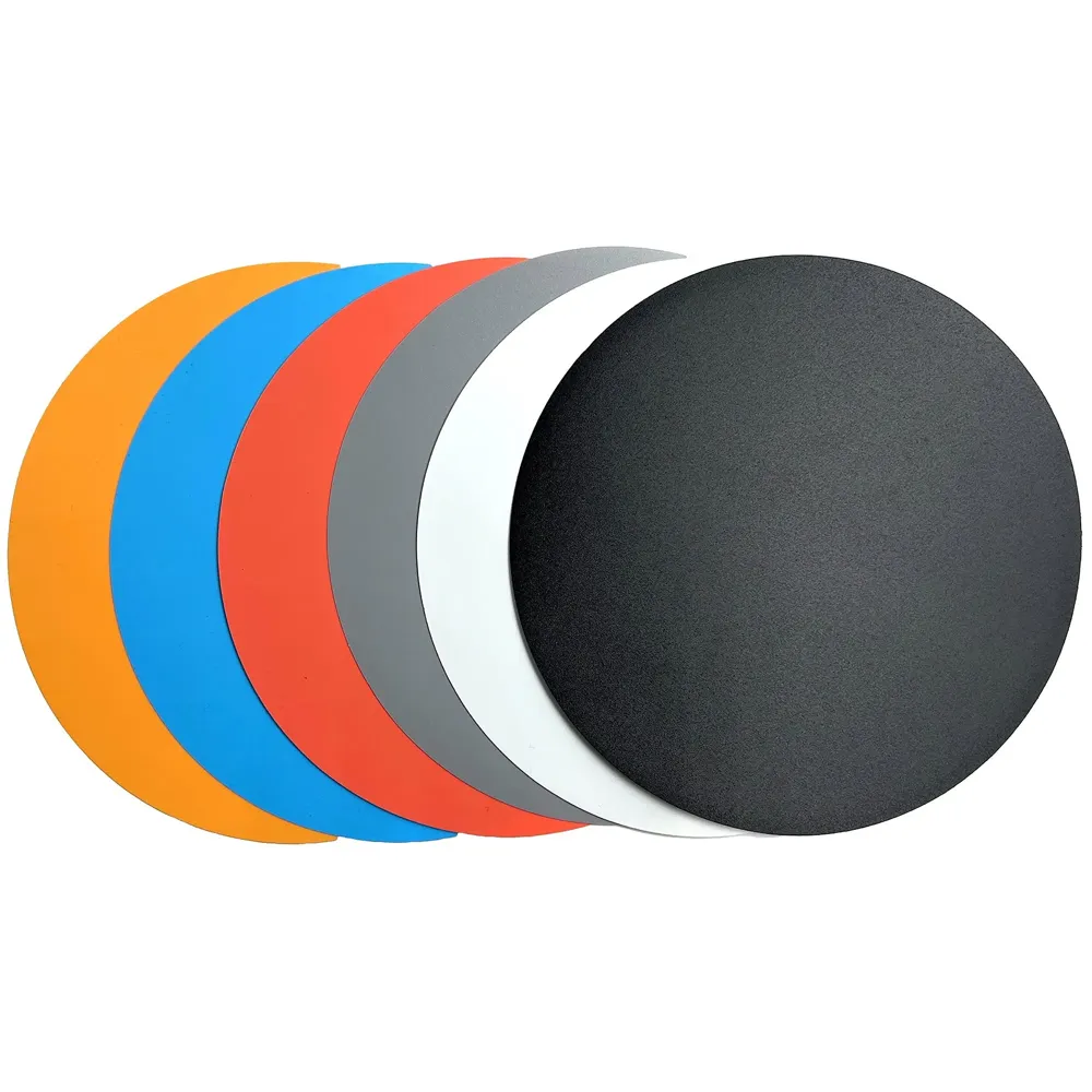 PVC Sheets Only for Rotating Display Stand, 8 Inch Diameter (6 pcs PVC Backgrounds)