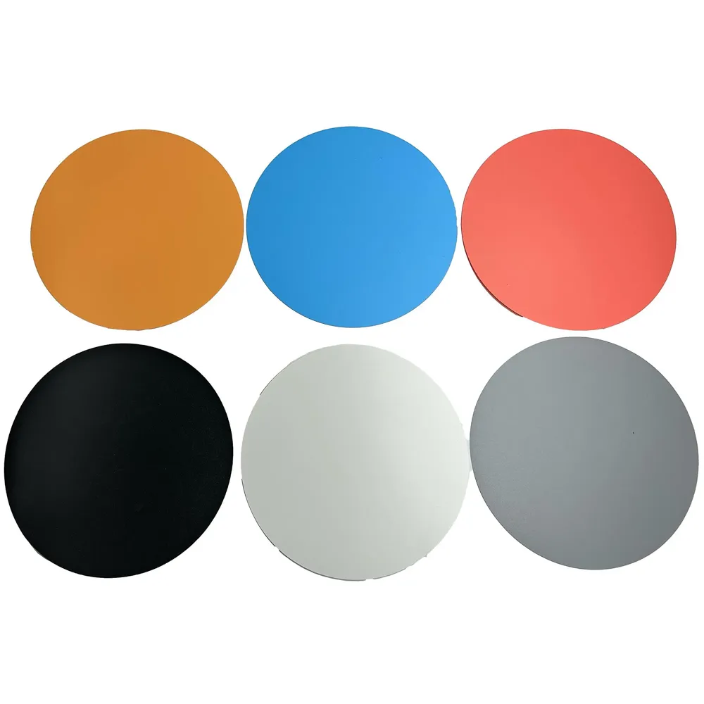 PVC Sheets Only for Rotating Display Stand, 8 Inch Diameter (6 pcs PVC Backgrounds)
