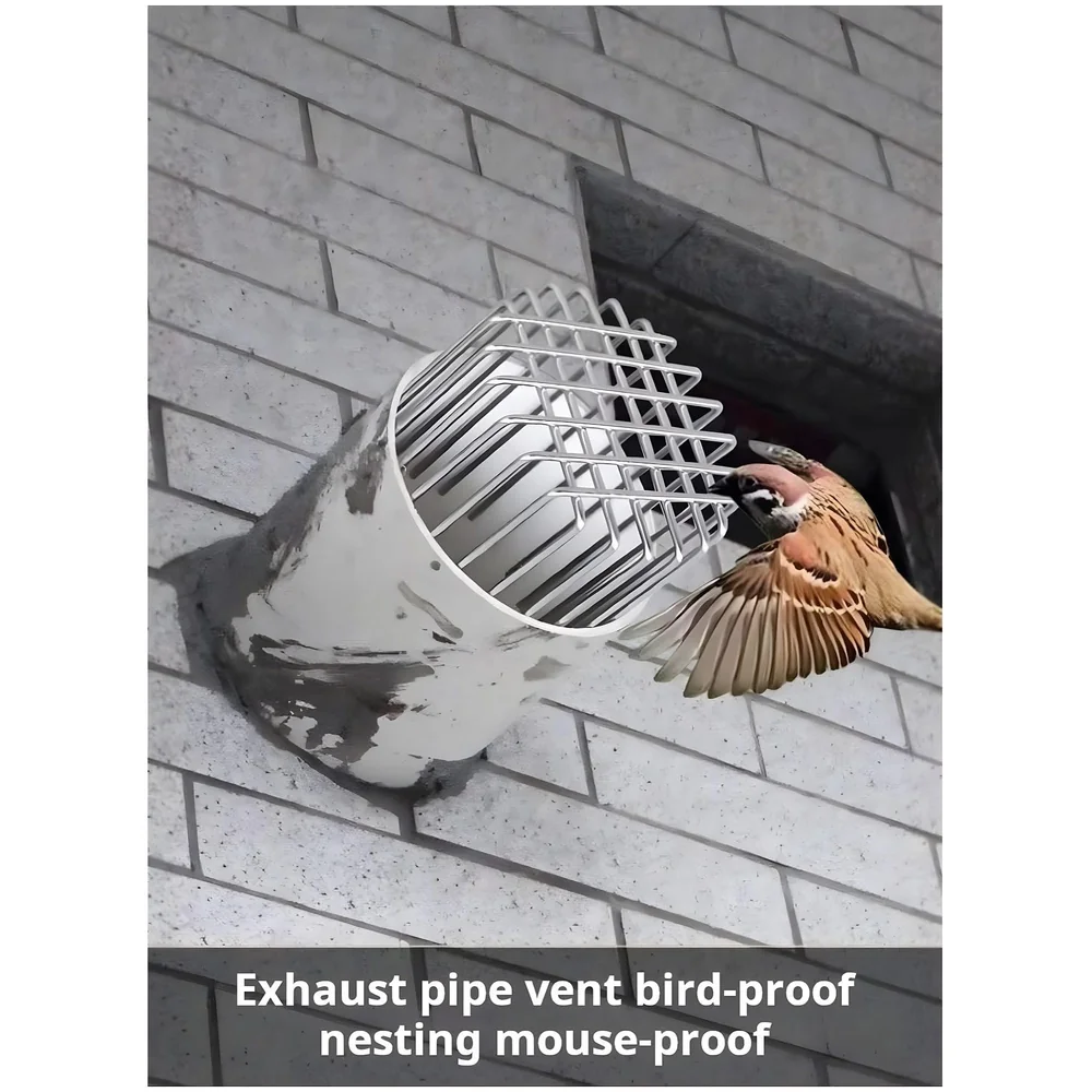 Large Rat Mesh Guard for Pipes and Drains Rodent Blocker Anti Rust Steel Wire Grid Universal Fit Expandable – 10 Cm Diameter, 12 Cm Length, for Mice and Birds.