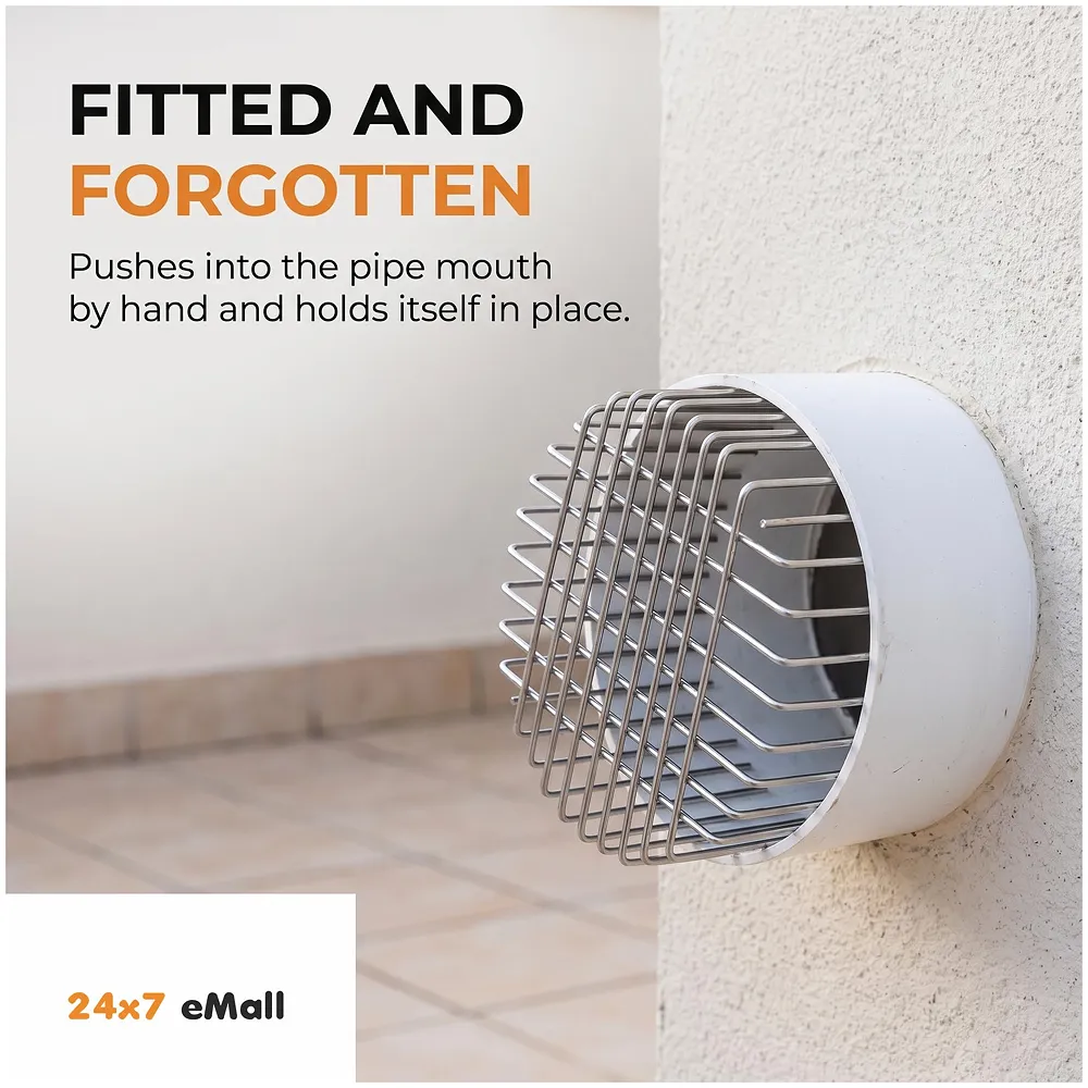Rat Mesh Guard for Drain Pipes 10 cm 12 cm Steel Wire Expandable