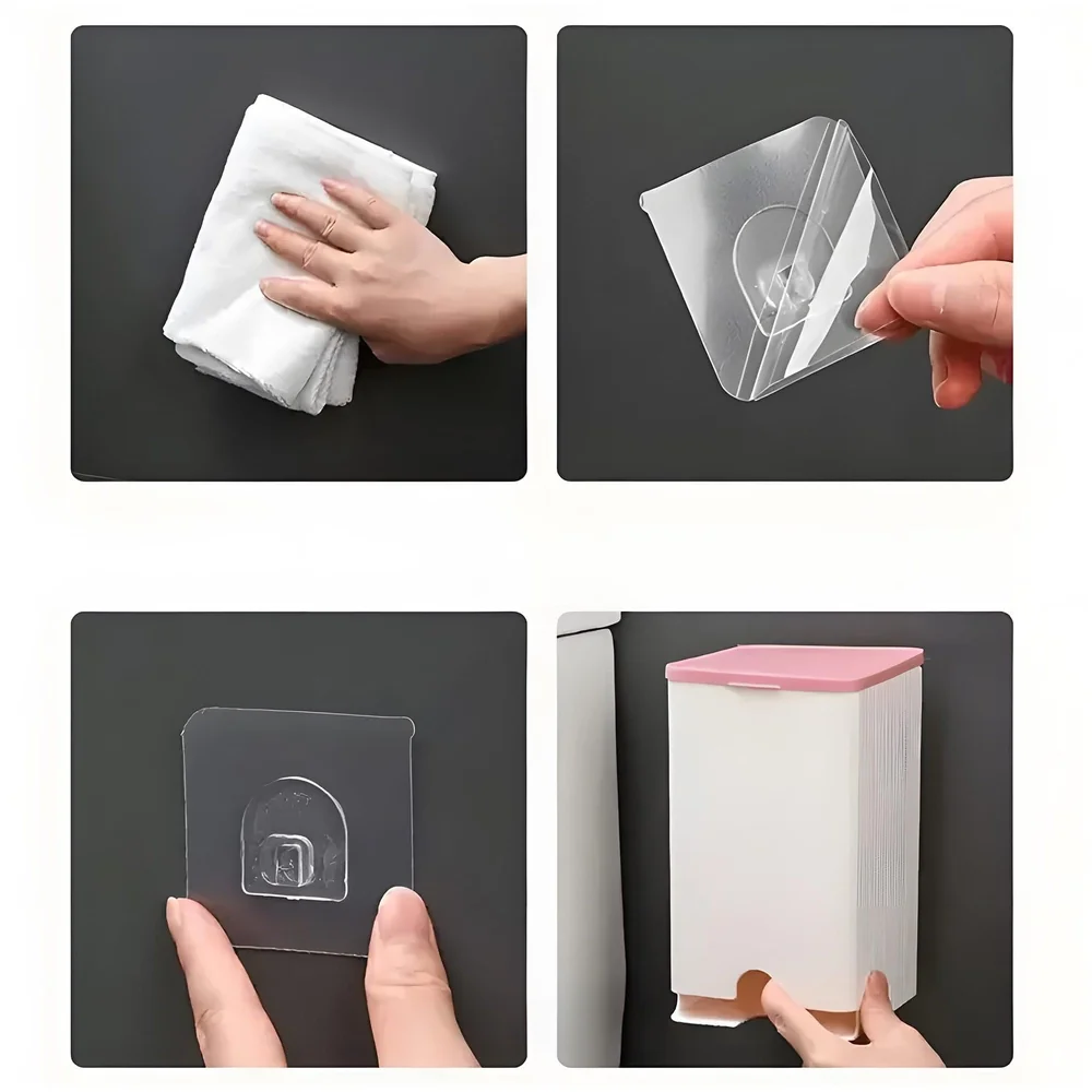 Sanitary Pads Dispenser Wall Mounted Pink White 19.5 x 11.5 cm