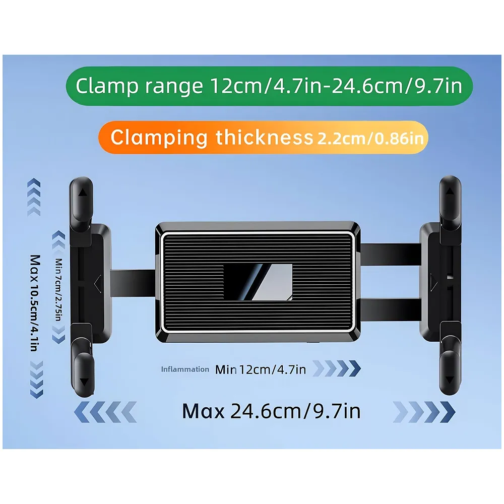 Wall Mount Tablet Phone Holder 4.7 to 13 Inches 360 Ball Joint